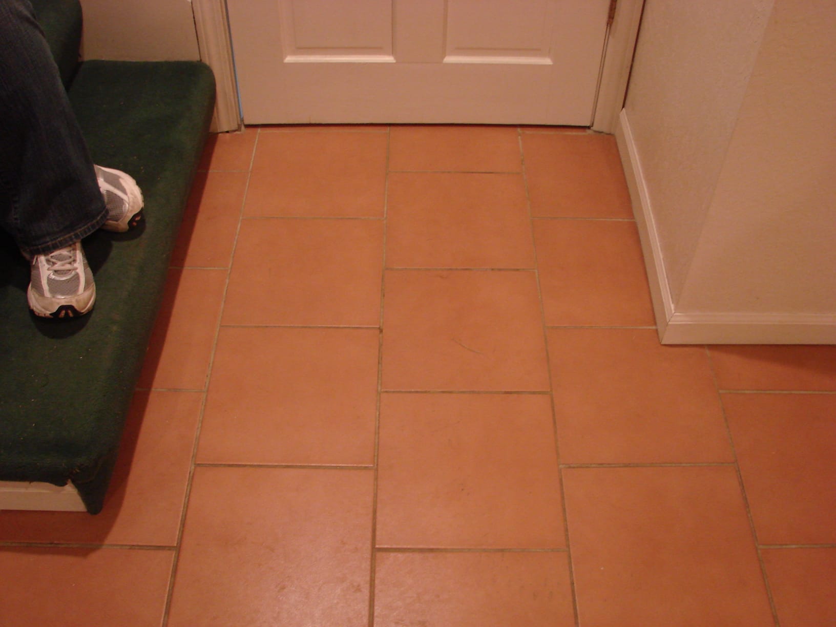Before: Floor Grout Color Sealing