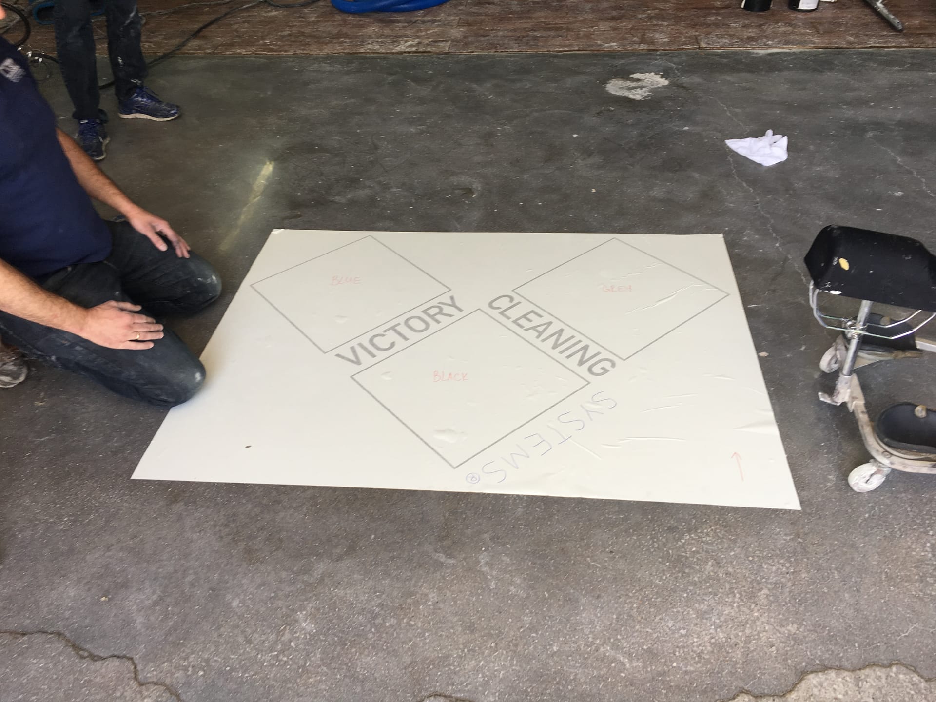 Before: Three-Car Garage Epoxy