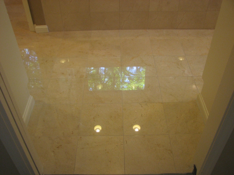 After: Marble Floor Polishing