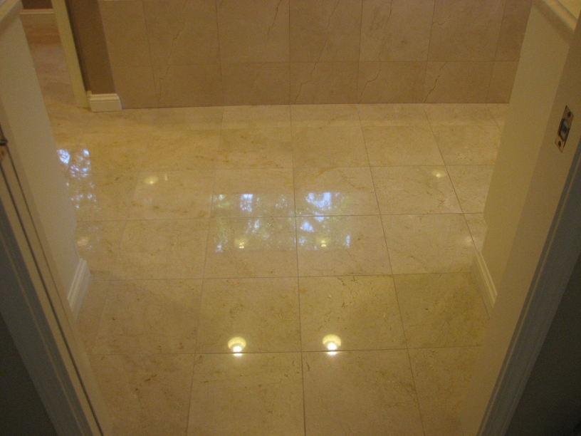 Before: Marble Floor Polishing