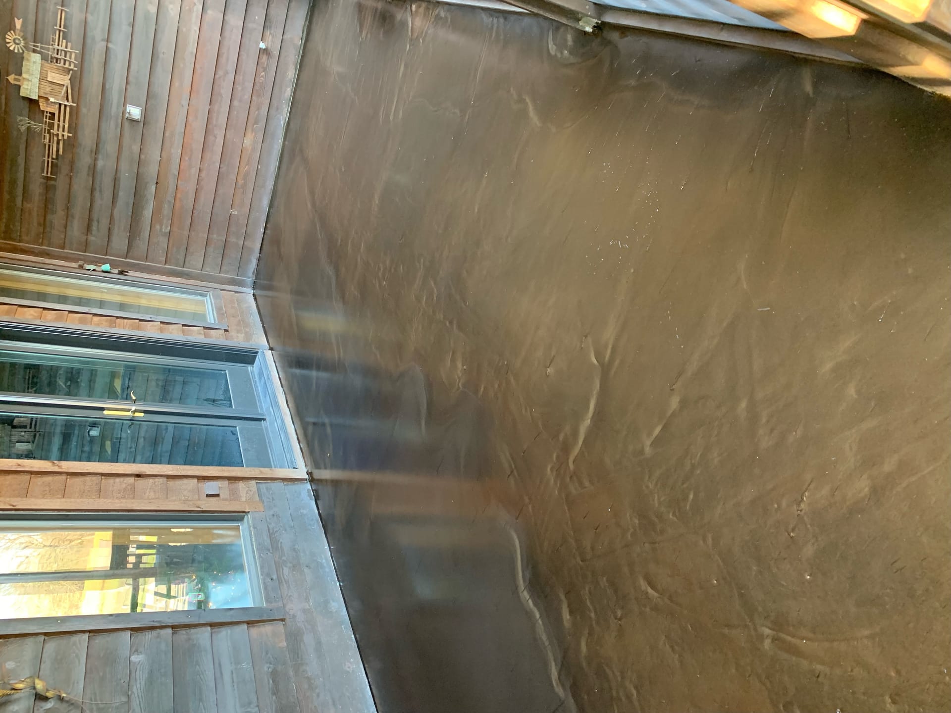 After: Metallic Epoxy Floor