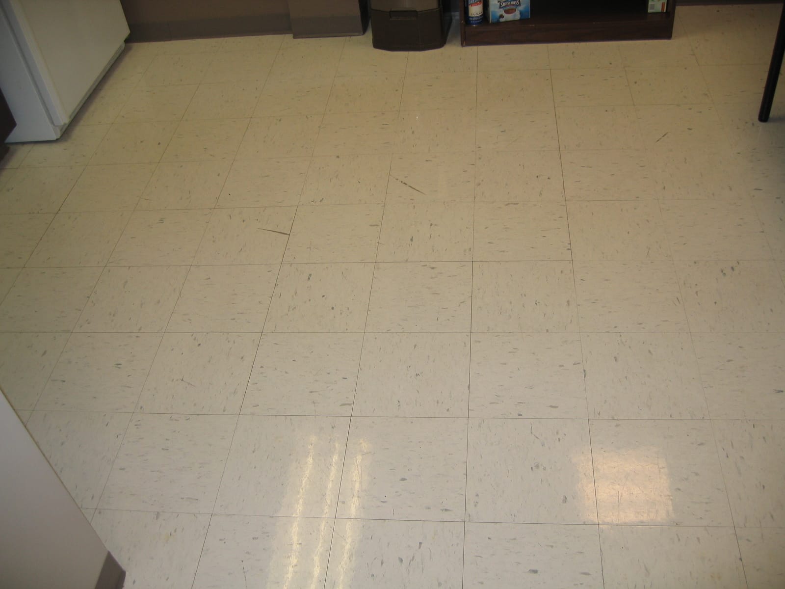Before: VCT Floor Restoration